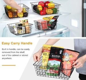 Set de 3 paniers de rangement métallique multifonctions – Image 4
