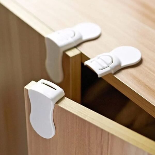 Set de 2 serrures de sécurité porte placard et tiroirs