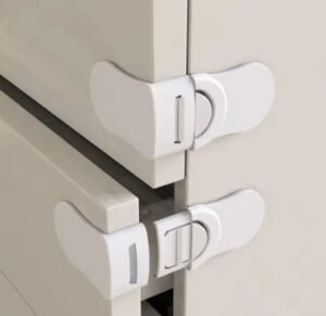 Set de 2 serrures de sécurité porte placard et tiroirs – Image 3