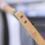 Panier à linge double grilles avec support en bois pratique – Image 5