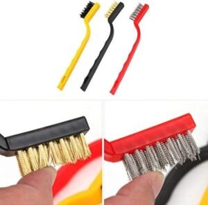 Lot de 3 mini brosses métalliques de nettoyage multifonctions – Image 4