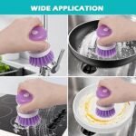 Brosse nettoyage avec réservoir liquide vaisselles – Image 3