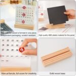Calendrier en bois pour décoration bureau et autres – Image 5