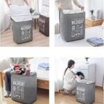 Panier à linge pliable en tissu multifonction – Image 2