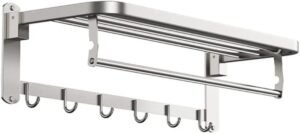 Porte serviette en acier inoxydable pour salle de bain – Image 4