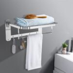 Porte serviette en acier inoxydable pour salle de bain