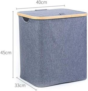 Panier à linge en tissu avec couvecle – Image 4