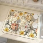 Tapis vaisselle absorbants avec motifs  50x40cm