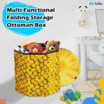 Tabouret de rangement en forme D'ananas 30x30cm – Image 4