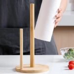 Support vertical en bamboo pour papier cuisine – Image 5