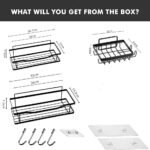 Set de 3 Supports de rangement métallique multifonction – Image 5