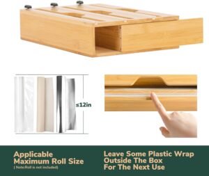 Distributeur et Organisateur rouleaux bambou – Image 4