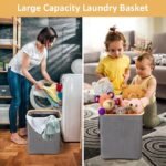 Corbeille à Linge Pliable en tissu – Image 3