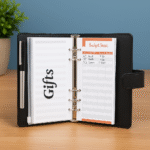 Classeur budgétaire – A6 – Classeur Réutilisable avec 10 Pochettes Zippées pour Gestion des Dépenses