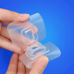 Crochet adhésif transparent double face mural sans perçage fixation solide réutilisable rangement maison cuisine- 1 Pièce