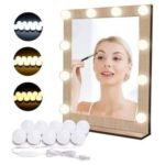 Guirlande de 10 Lampes LED Maquillage avec USB – Éclairage Miroir Hollywood, 3 Modes de Lumière