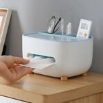 Boîte à mouchoirs multifonction avec rangement