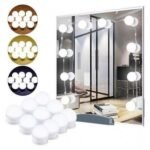 Guirlande de 10 Lampes LED Maquillage avec USB – Éclairage Miroir Hollywood, 3 Modes de Lumière – Image 3