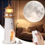 Veilleuse Phare avec Projection Lunaire