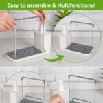 Distributeur de Savon Évier 3-en-1 – Pompe Liquide, Presse Vaisselle & Porte-Éponge - Image 3