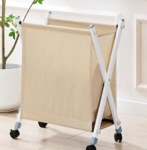 Panier de rangement pliable à roulette pour la vêtement – Image 5