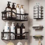 5 Étagères Murales de Salle de Bain – Ensemble de Rangement Multifonction