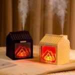 Humidificateur Maison Cheminée 3D – Effet Brasero & Lumière Ambiance