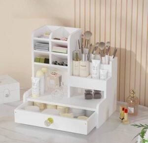 Organisateur de rangement multifonctions pour bureau, cosmétiques et autres... – Image 2