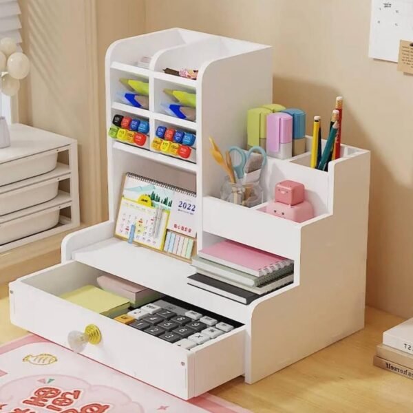 Organisateur de rangement multifonctions pour bureau, cosmétiques et autres...