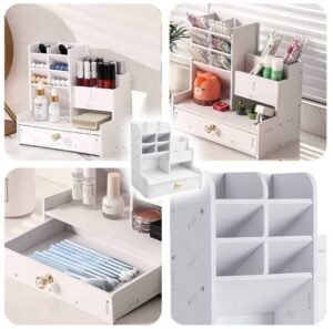 Organisateur de rangement multifonctions pour bureau, cosmétiques et autres... – Image 4