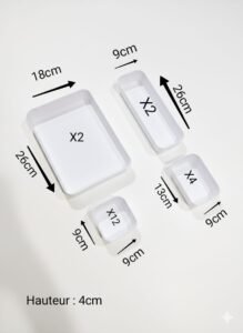 Set de 20 organisateurs de rangement tiroir multifonctions... – Image 7