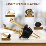 Set de 2 distributeurs huile et vinaigre en verre – Image 3