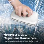Nettoyeur de Vitres Magnétique Double Face – Lave Vitre Aimanté avec Corde de Sécurité
