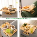 Plateau de Canapé Clipsable en Bambou – Image 3