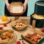 Lot de 50 Papiers Cuisson Jetables pour Airfryer