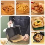 Lot de 50 Papiers Cuisson Jetables pour Airfryer - Image 3