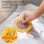 Bouchon et Filtre évier en silicone avec ventouse de fixation – Image 5