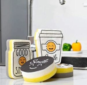 Set de 4 Éponges à Vaisselle Design "Smile" – Image 5