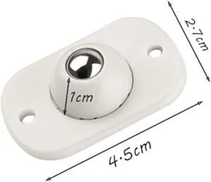 Lot de 4 Mini Roulettes Universelles 360° – Image 6