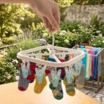 Mini-Séchoir Suspendu Multi-Clips