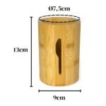 Range-Couteaux Cylindrique en Bambou – Image 2
