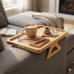 Plateau de Canapé Clipsable en Bambou