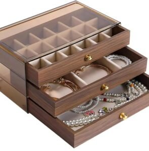 Coffret à Bijoux Luxueux à 3 Tiroirs – Image 5