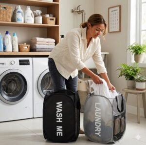 Paniers à Linge Pliables – Image 2